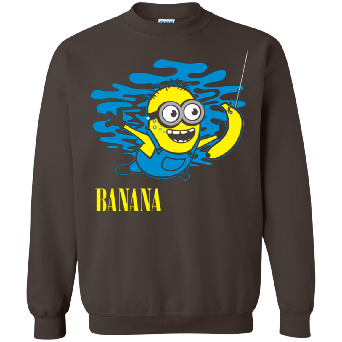 Sweatshirts Dark Chocolate / Small Nirvana Banana Crewneck Sweatshirt