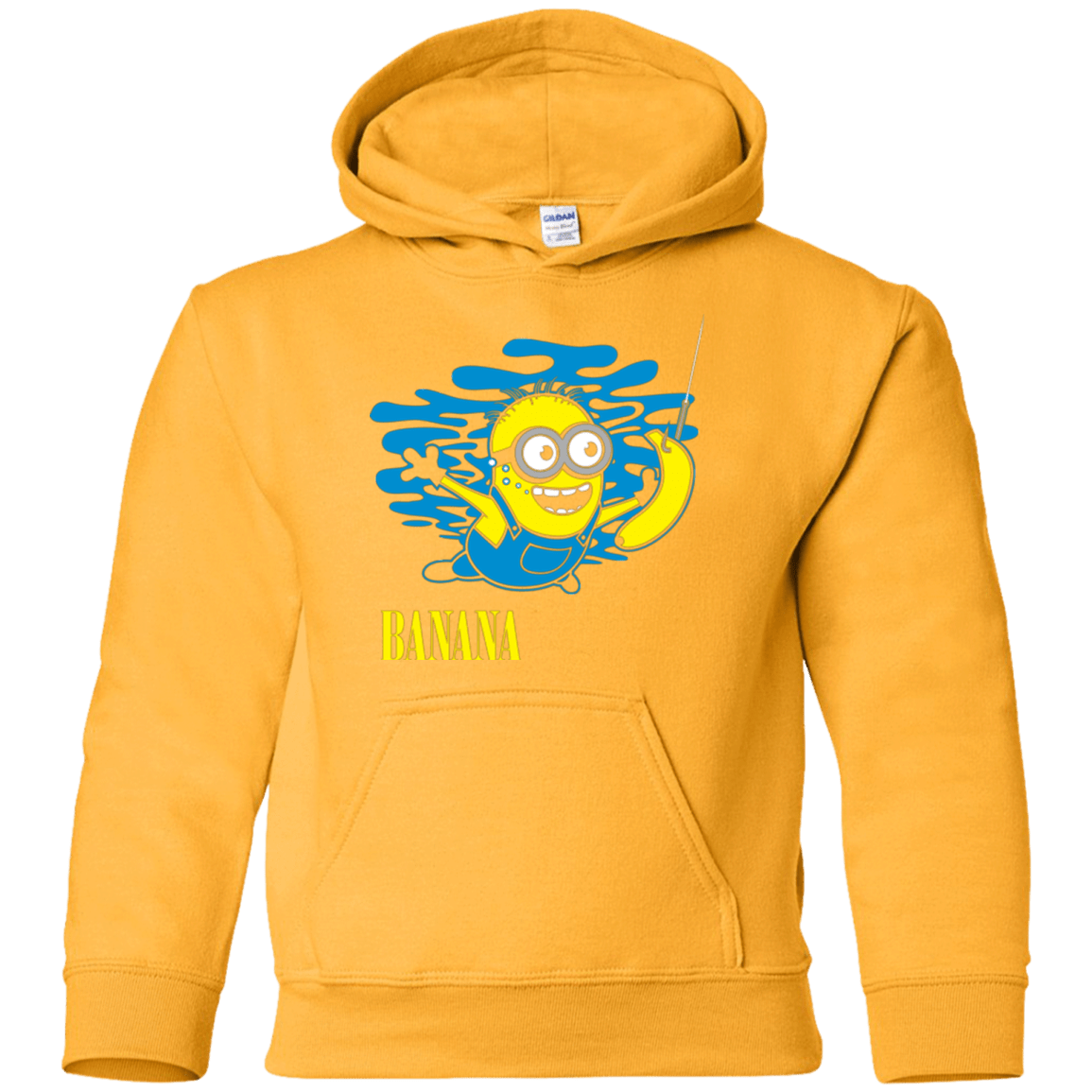 Sweatshirts Gold / YS Nirvana Banana Youth Hoodie