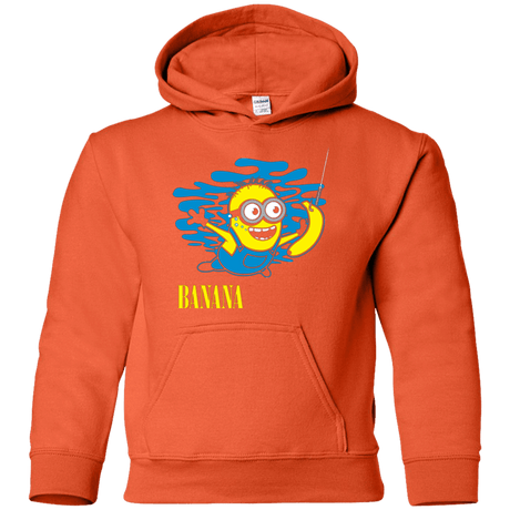 Sweatshirts Orange / YS Nirvana Banana Youth Hoodie