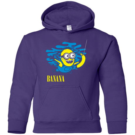 Sweatshirts Purple / YS Nirvana Banana Youth Hoodie