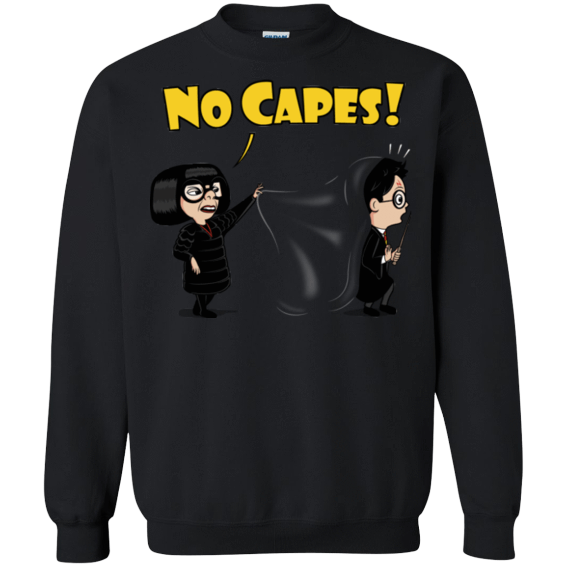 Sweatshirts Black / Small No Capes Crewneck Sweatshirt