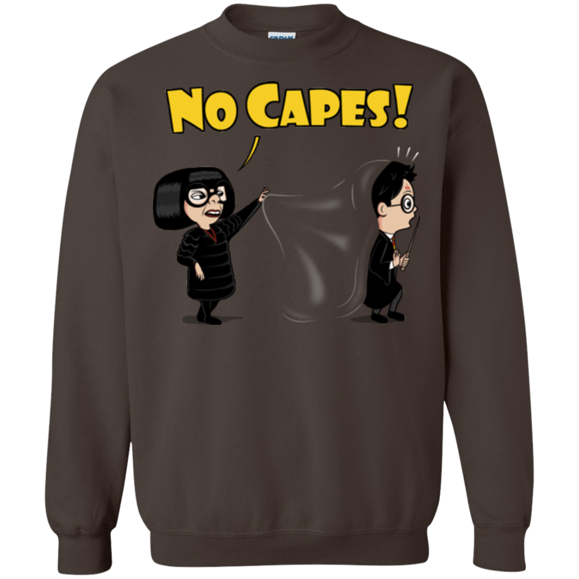 Sweatshirts Dark Chocolate / Small No Capes Crewneck Sweatshirt