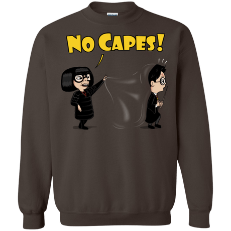 Sweatshirts Dark Chocolate / Small No Capes Crewneck Sweatshirt