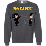 Sweatshirts Dark Heather / Small No Capes Crewneck Sweatshirt
