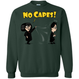 Sweatshirts Forest Green / Small No Capes Crewneck Sweatshirt