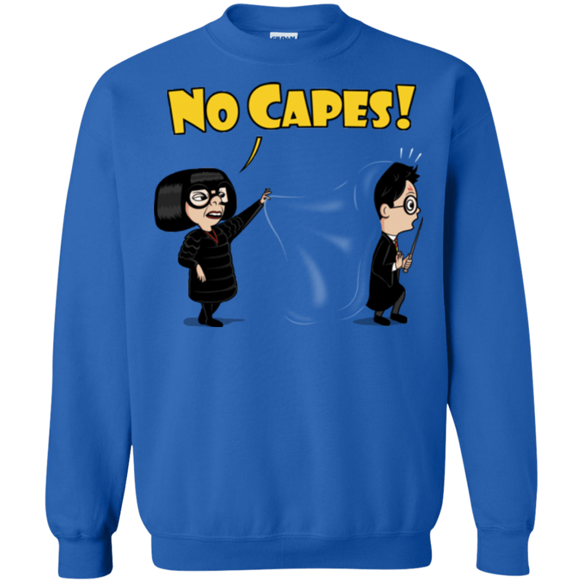 Sweatshirts Royal / Small No Capes Crewneck Sweatshirt