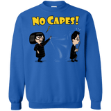 Sweatshirts Royal / Small No Capes Crewneck Sweatshirt