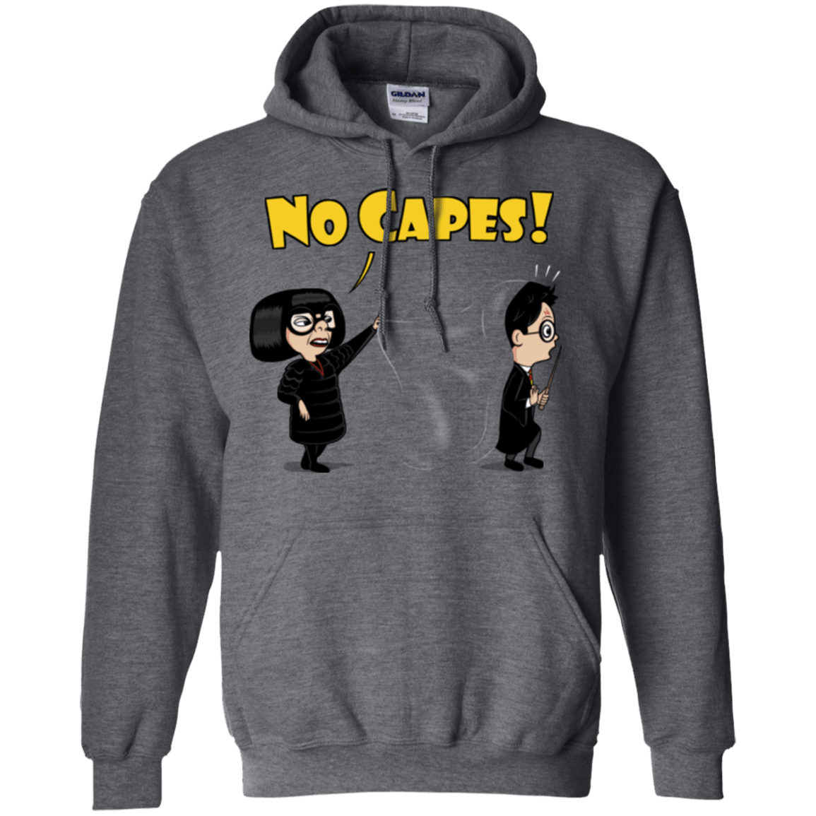 Sweatshirts Dark Heather / Small No Capes Pullover Hoodie