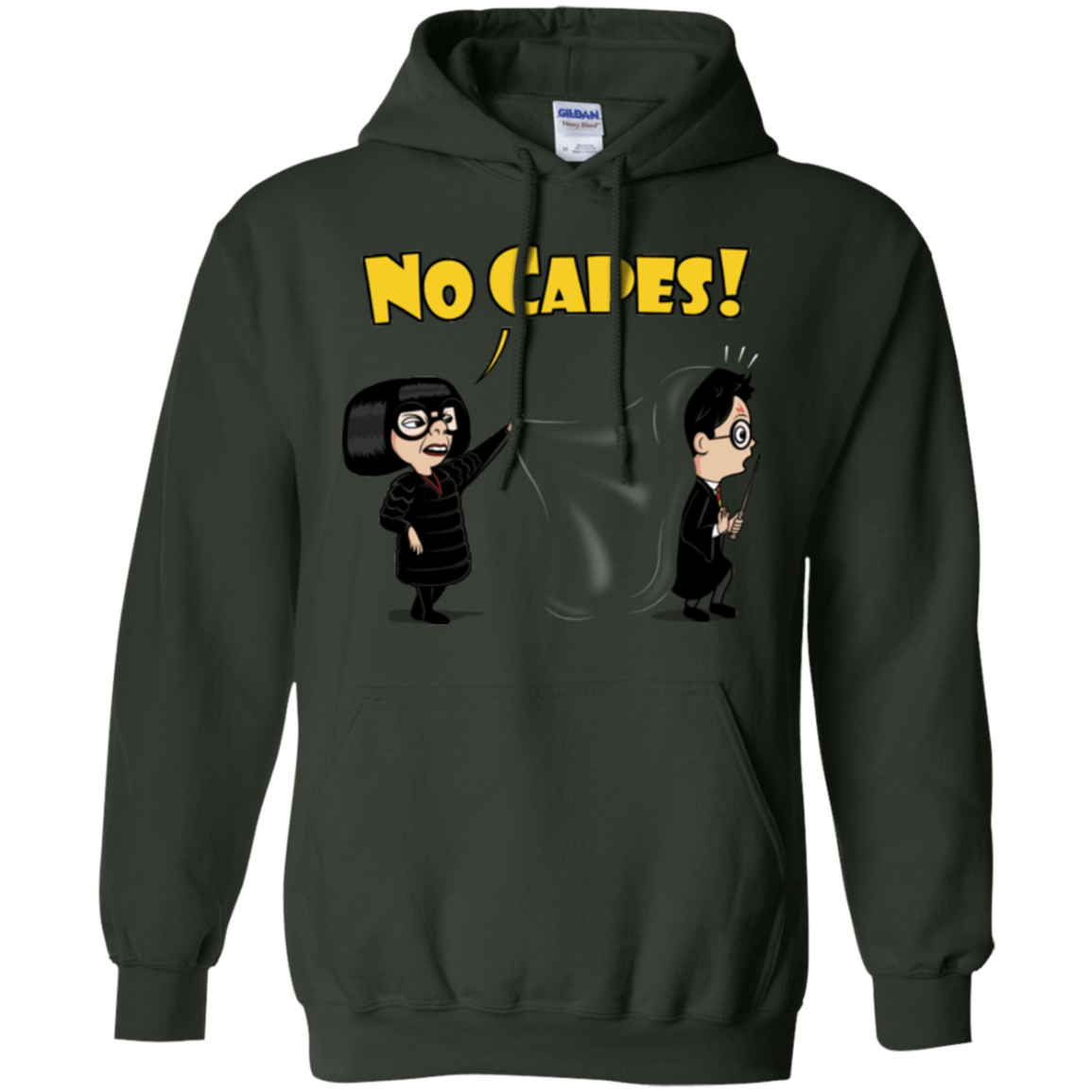 Sweatshirts Forest Green / Small No Capes Pullover Hoodie