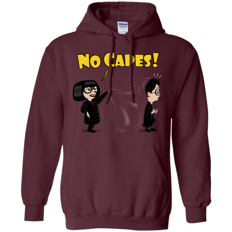 Sweatshirts Maroon / Small No Capes Pullover Hoodie