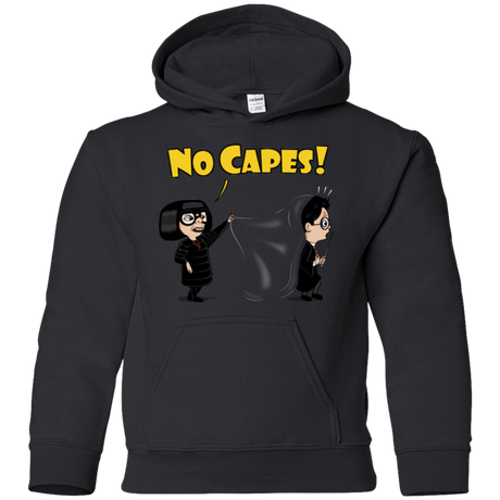 Sweatshirts Black / YS No Capes Youth Hoodie