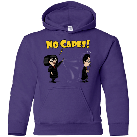 Sweatshirts Purple / YS No Capes Youth Hoodie