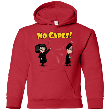 Sweatshirts Red / YS No Capes Youth Hoodie