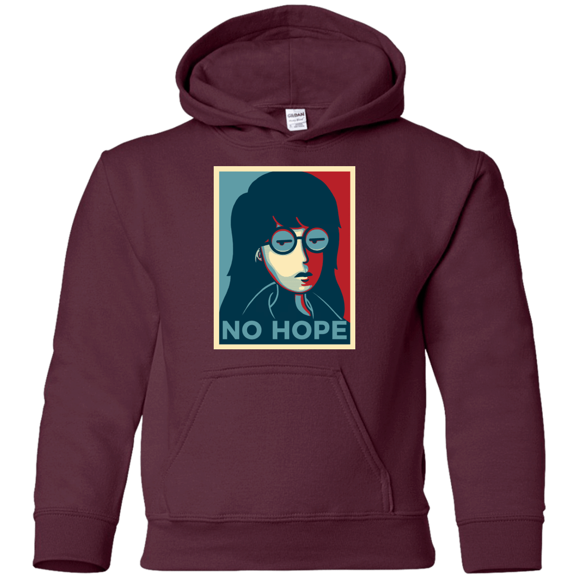 Sweatshirts Maroon / YS No Life. No Hope. No Future Youth Hoodie