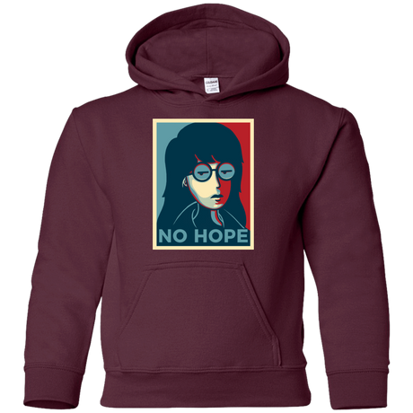 Sweatshirts Maroon / YS No Life. No Hope. No Future Youth Hoodie