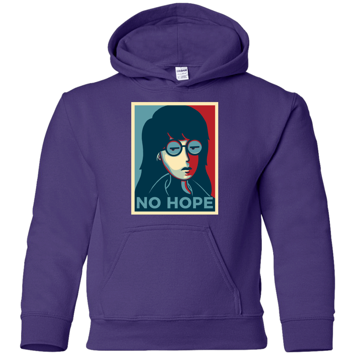 Sweatshirts Purple / YS No Life. No Hope. No Future Youth Hoodie
