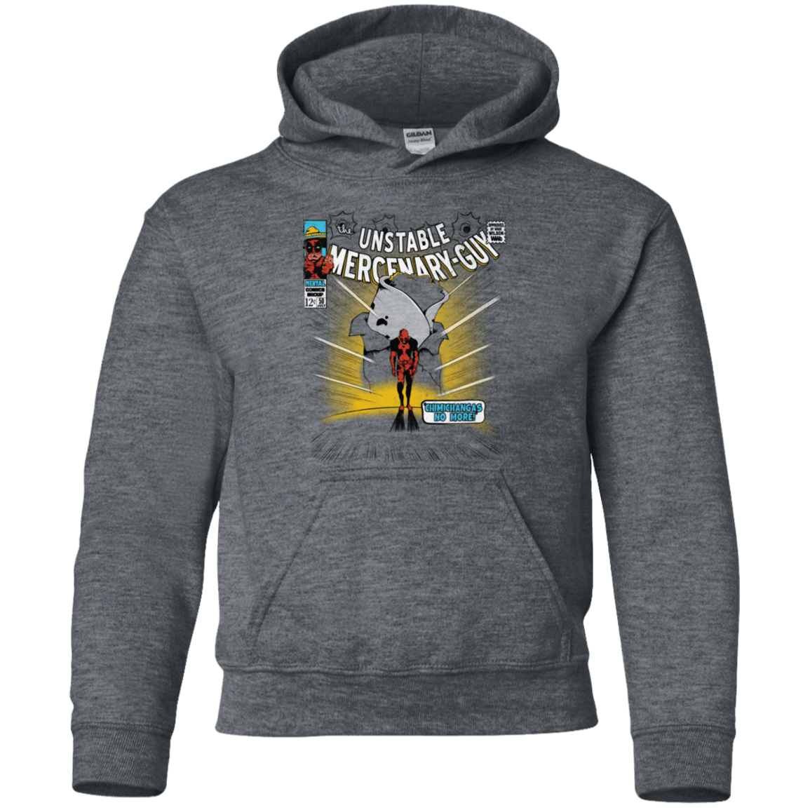 Sweatshirts Dark Heather / YS No More Youth Hoodie