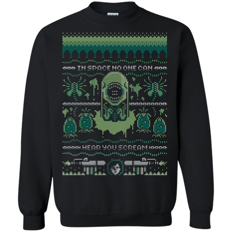 Sweatshirts Black / S No One Can Hear You Scream Crewneck Sweatshirt