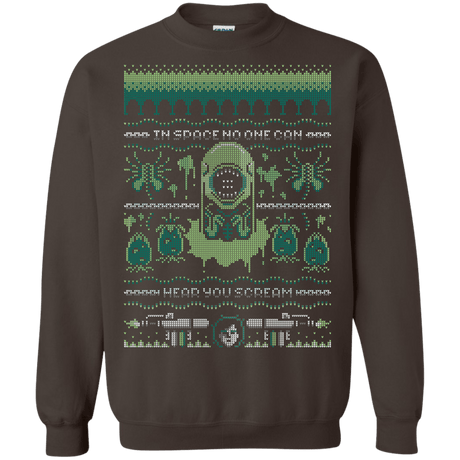 Sweatshirts Dark Chocolate / S No One Can Hear You Scream Crewneck Sweatshirt