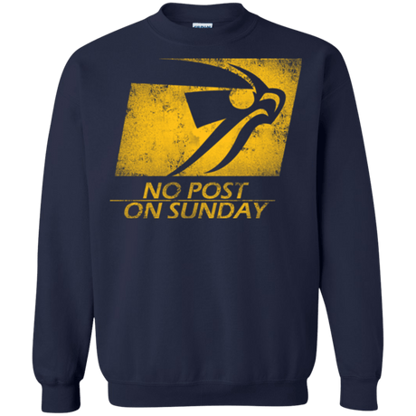 Sweatshirts Navy / Small No Post On Sunday Crewneck Sweatshirt
