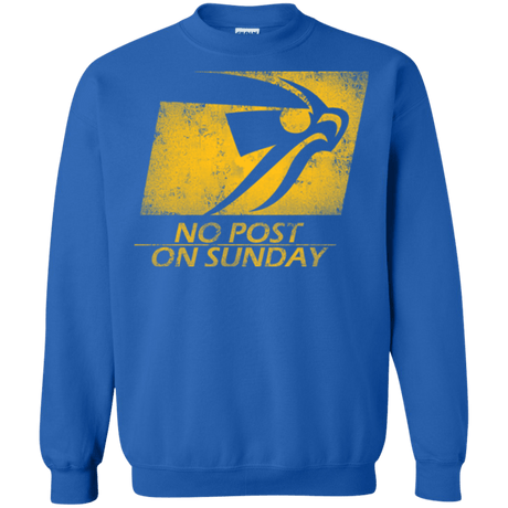 Sweatshirts Royal / Small No Post On Sunday Crewneck Sweatshirt