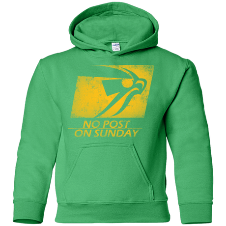 Sweatshirts Irish Green / YS No Post On Sunday Youth Hoodie
