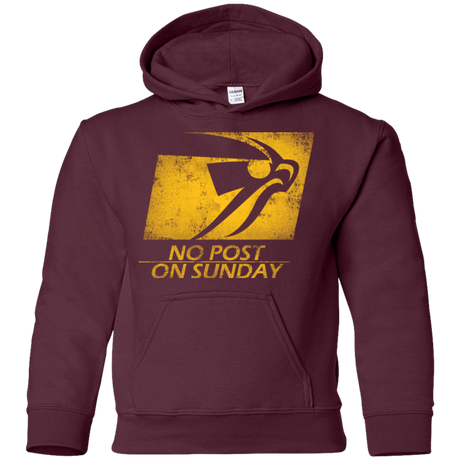Sweatshirts Maroon / YS No Post On Sunday Youth Hoodie