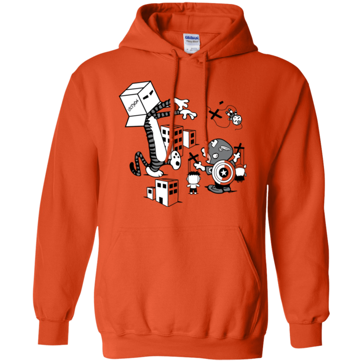 Sweatshirts Orange / Small No Strings Attached Pullover Hoodie