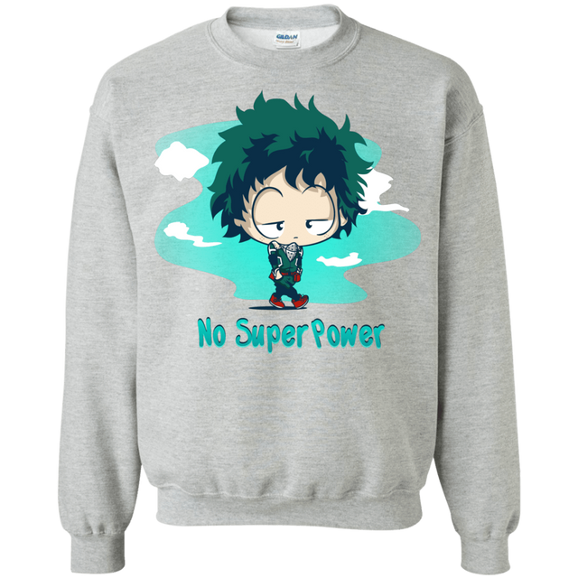 Sweatshirts Sport Grey / S No Super Power Crewneck Sweatshirt