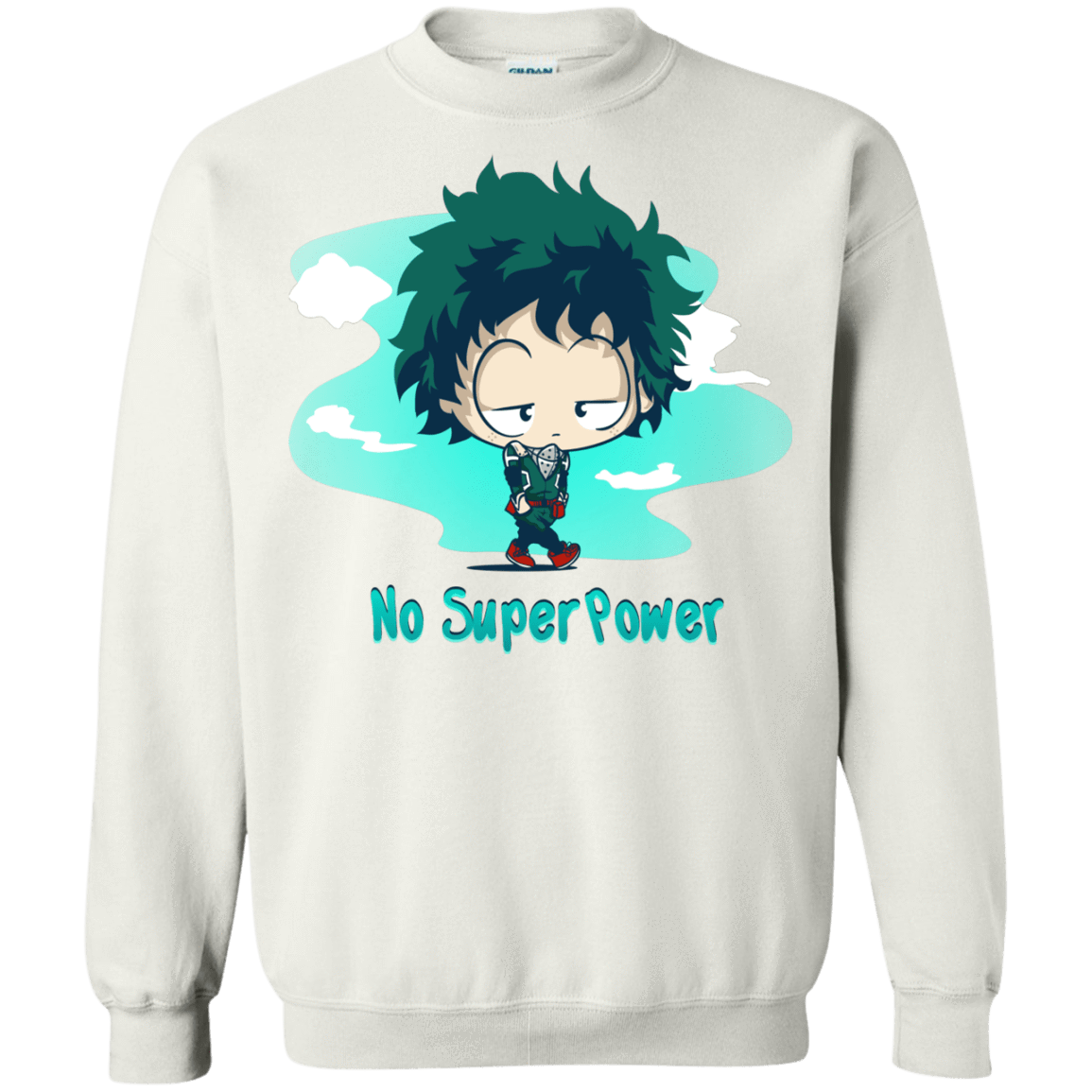 Sweatshirts White / S No Super Power Crewneck Sweatshirt