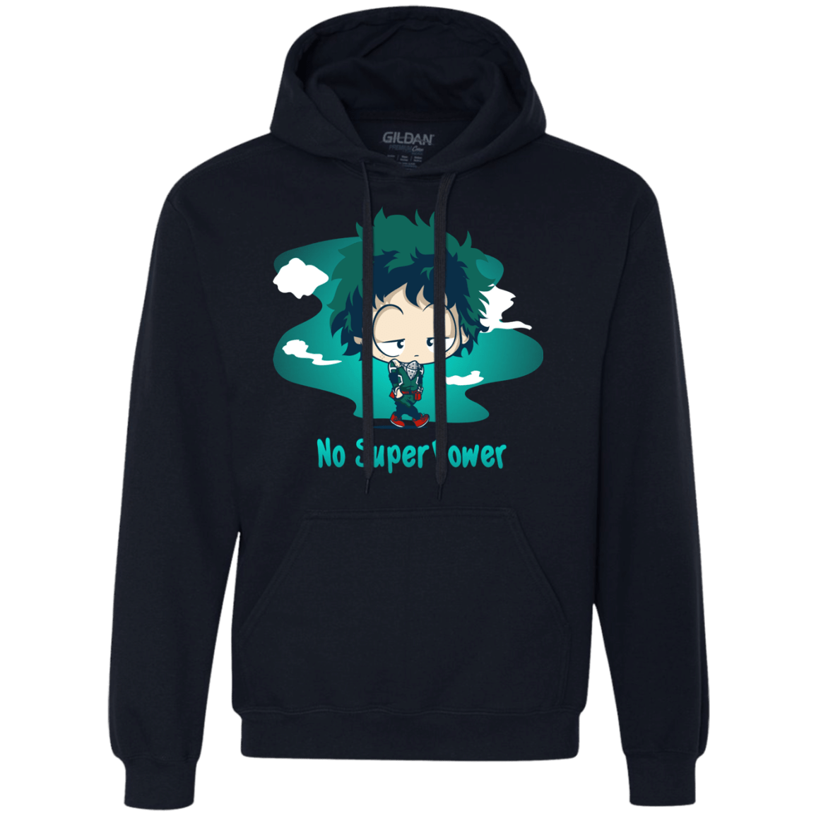 Sweatshirts Navy / S No Super Power Premium Fleece Hoodie