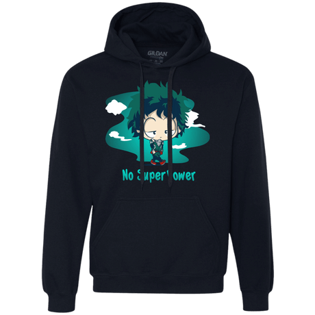 Sweatshirts Navy / S No Super Power Premium Fleece Hoodie