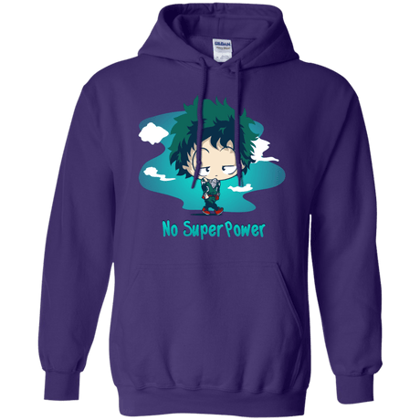 Sweatshirts Purple / S No Super Power Pullover Hoodie