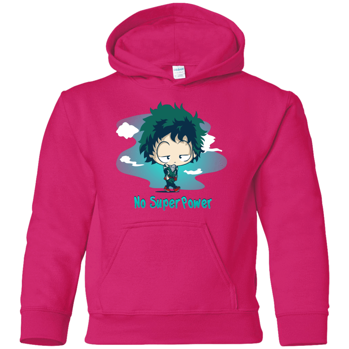 Sweatshirts Heliconia / YS No Super Power Youth Hoodie