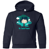 Sweatshirts Navy / YS No Super Power Youth Hoodie