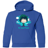 Sweatshirts Royal / YS No Super Power Youth Hoodie