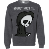 Sweatshirts Dark Heather / S Nobody Hugs Me Crewneck Sweatshirt