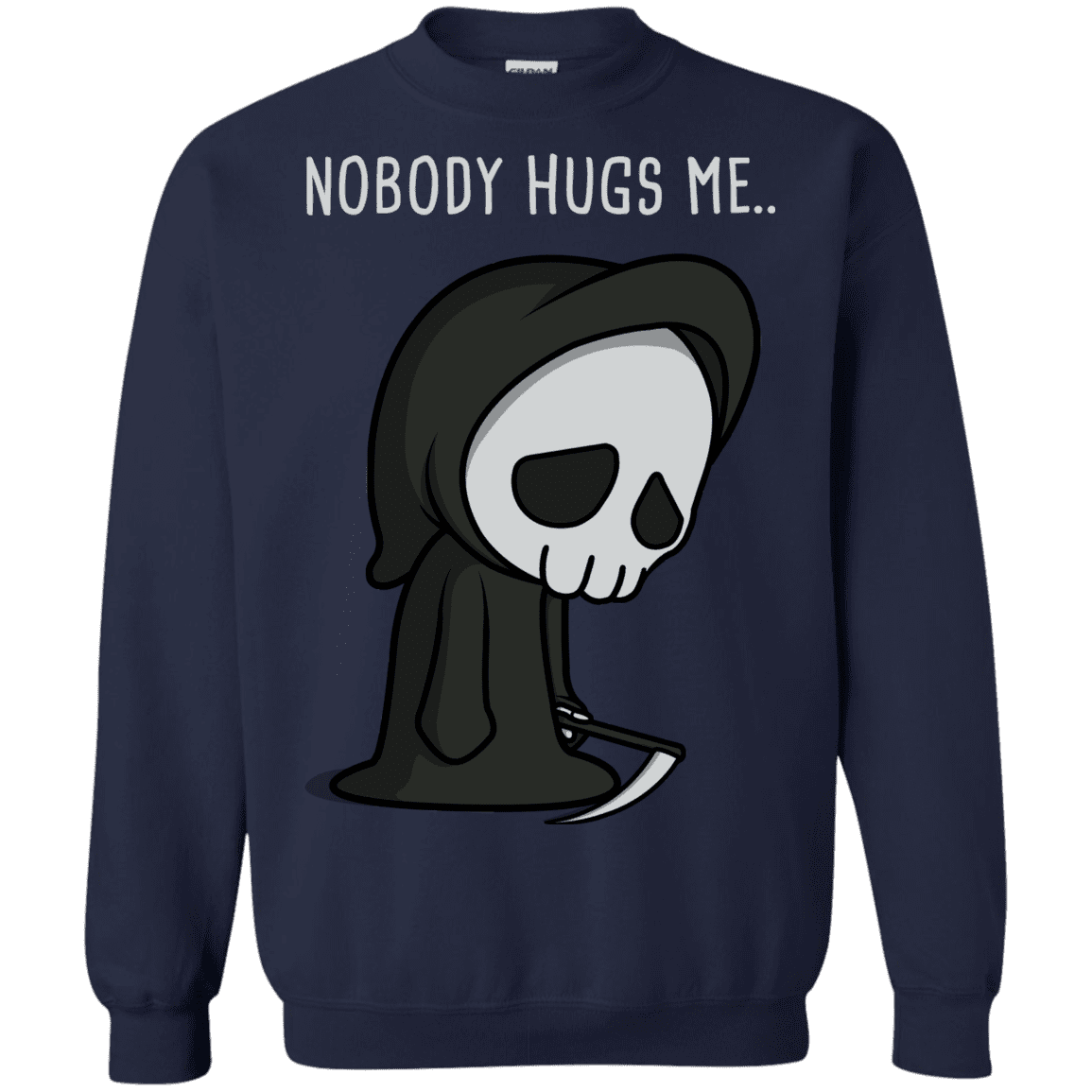 Sweatshirts Navy / S Nobody Hugs Me Crewneck Sweatshirt