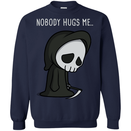 Sweatshirts Navy / S Nobody Hugs Me Crewneck Sweatshirt