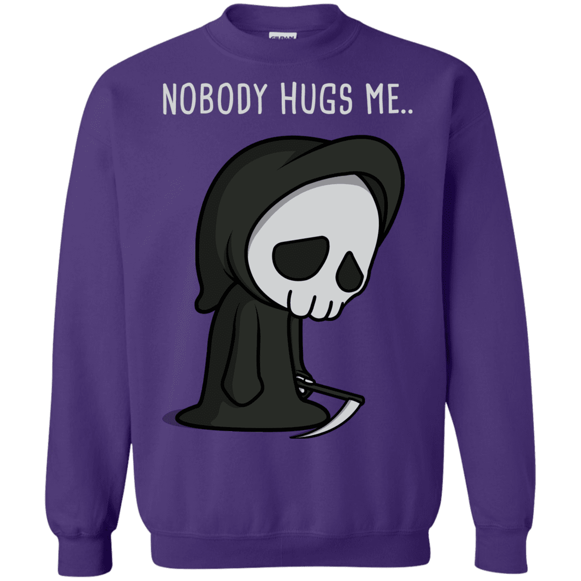 Sweatshirts Purple / S Nobody Hugs Me Crewneck Sweatshirt
