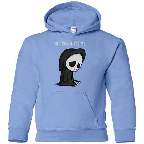 Sweatshirts Carolina Blue / YS Nobody Hugs Me Youth Hoodie