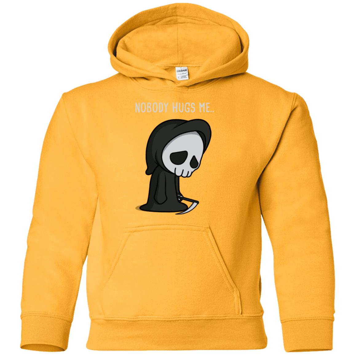 Sweatshirts Gold / YS Nobody Hugs Me Youth Hoodie