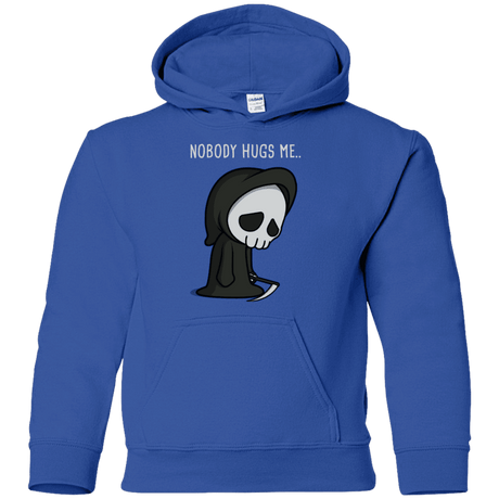 Sweatshirts Royal / YS Nobody Hugs Me Youth Hoodie