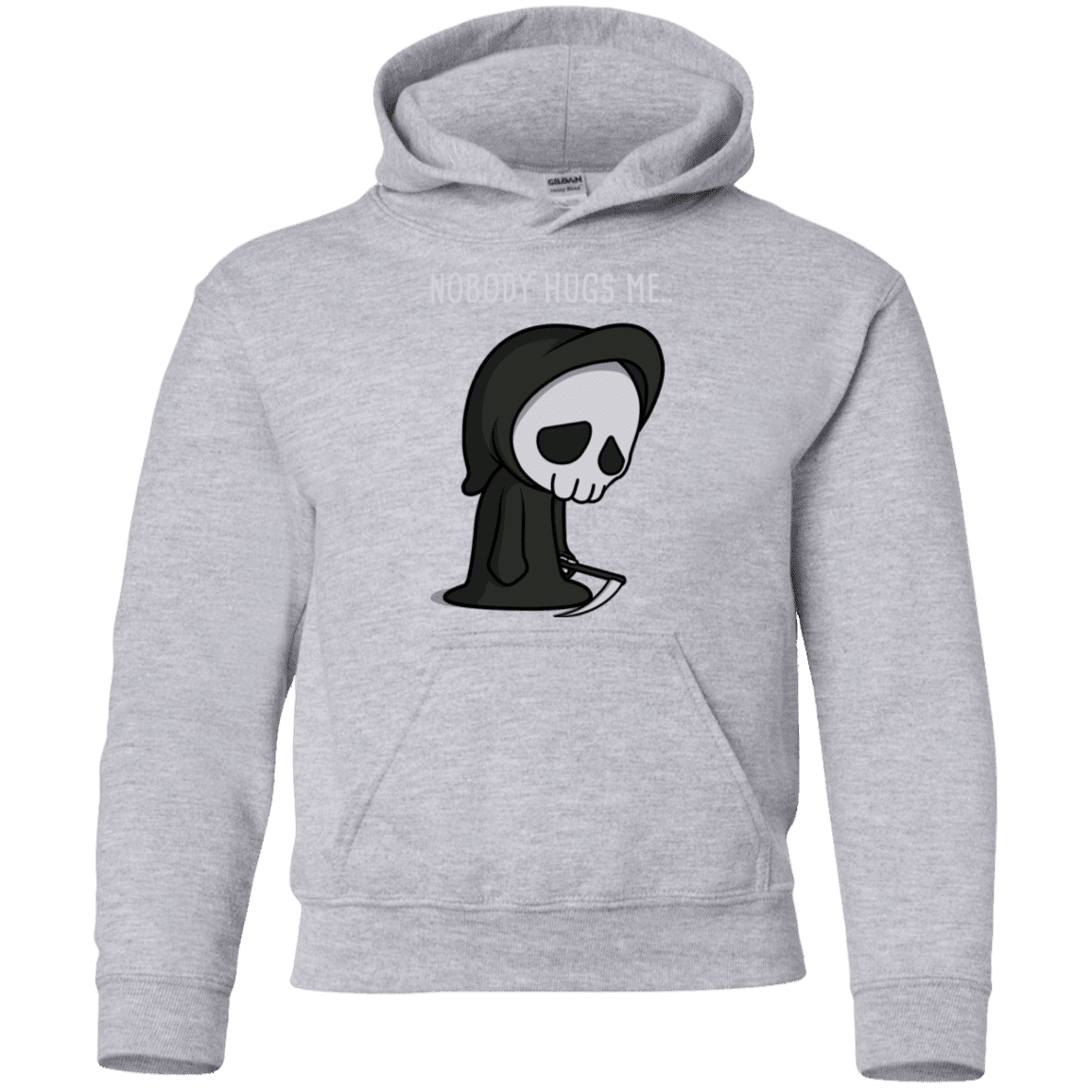 Sweatshirts Sport Grey / YS Nobody Hugs Me Youth Hoodie