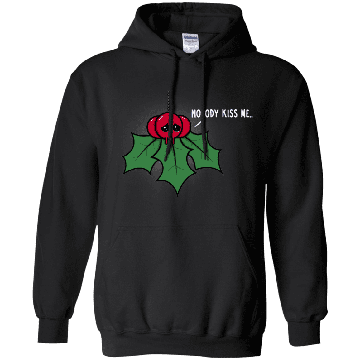 Sweatshirts Black / S Nobody Kiss Me Pullover Hoodie