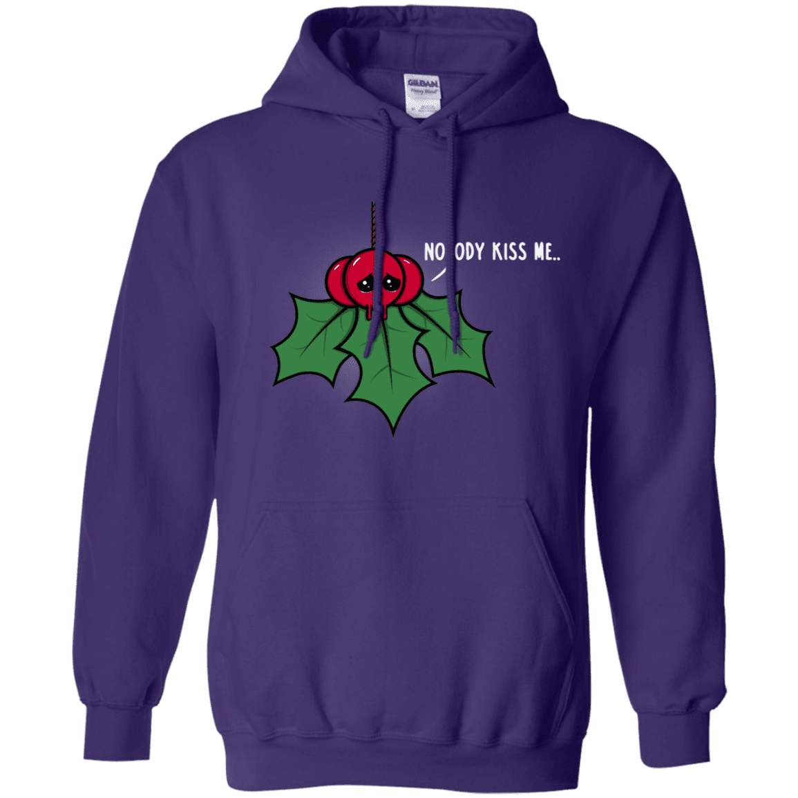 Sweatshirts Purple / S Nobody Kiss Me Pullover Hoodie