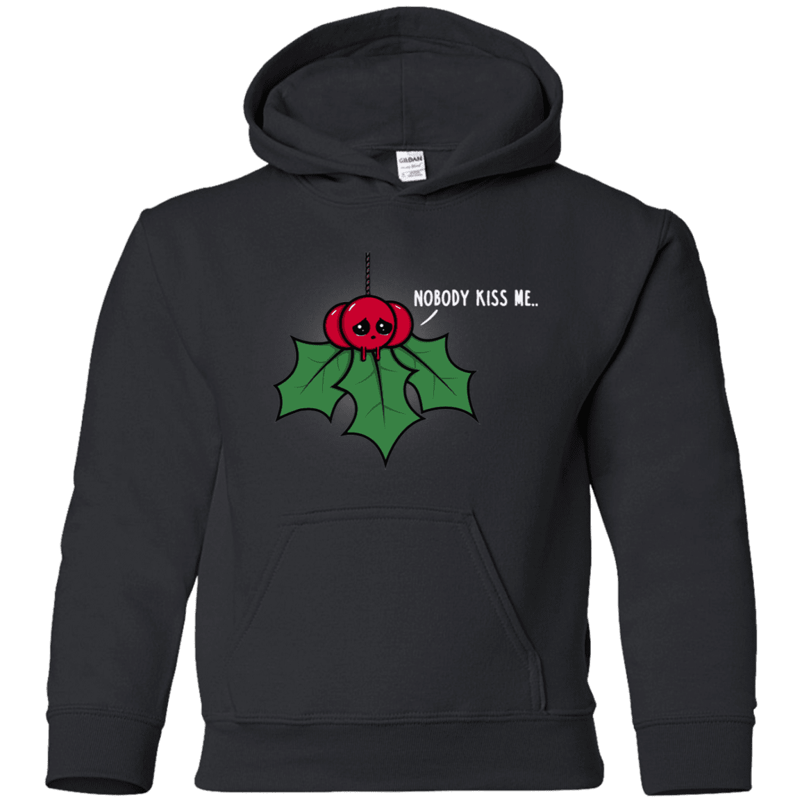 Sweatshirts Black / YS Nobody Kiss Me Youth Hoodie