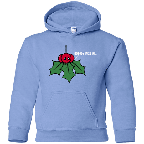 Sweatshirts Carolina Blue / YS Nobody Kiss Me Youth Hoodie