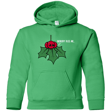 Sweatshirts Irish Green / YS Nobody Kiss Me Youth Hoodie