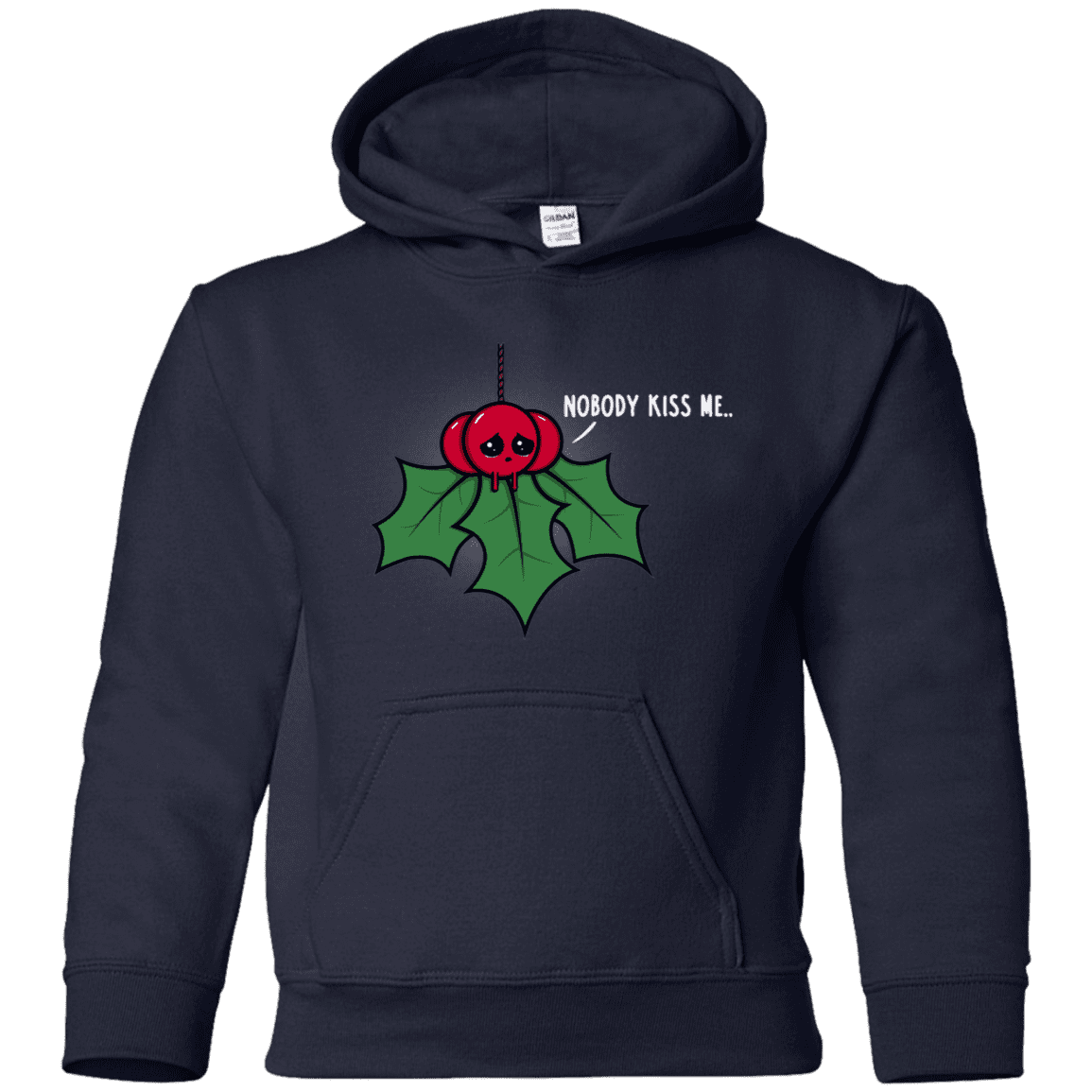 Sweatshirts Navy / YS Nobody Kiss Me Youth Hoodie